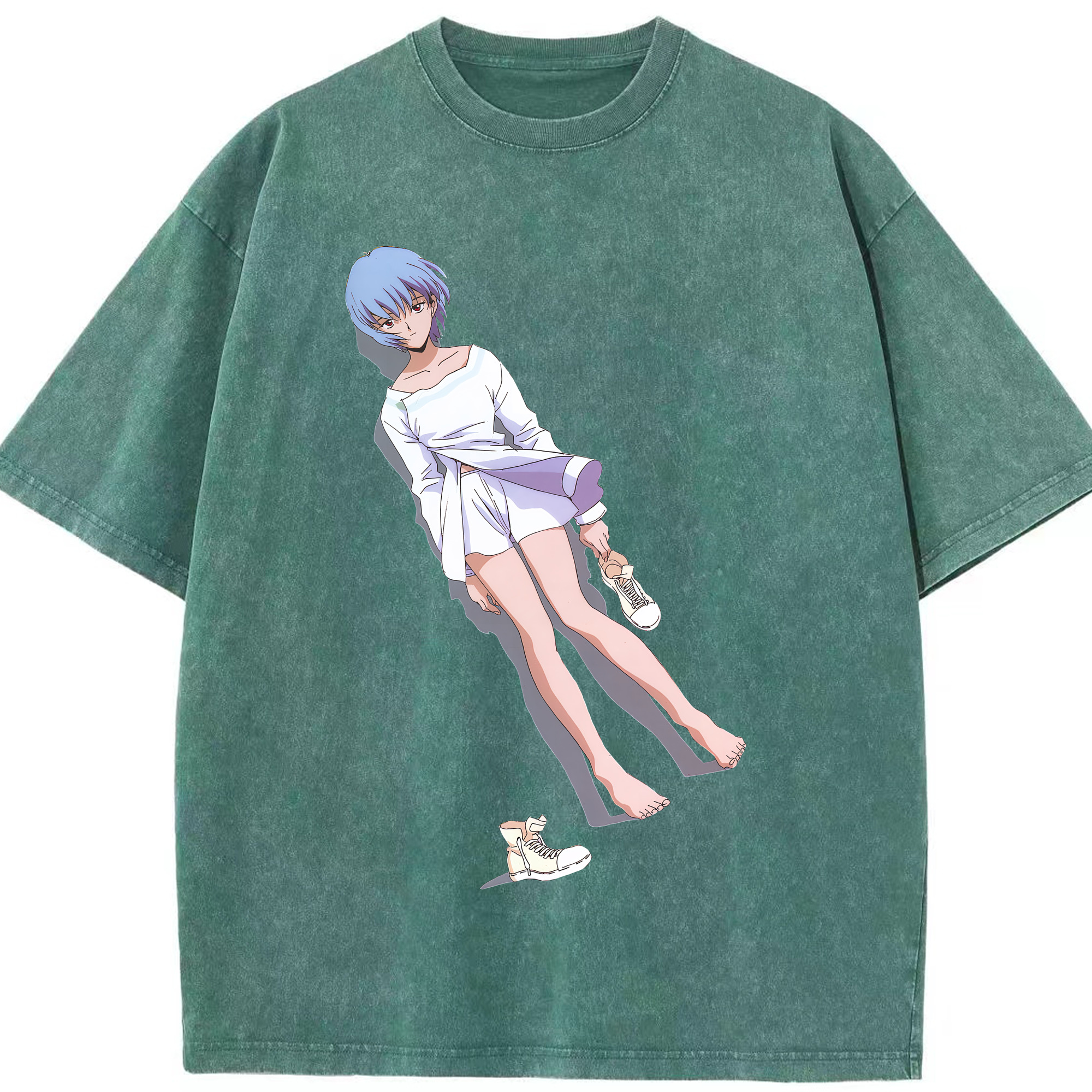（画像用） EVA 新世紀エヴァンゲリオン 綿100% ヴィンテージ風 半袖Tシャツ（フロントプリント）